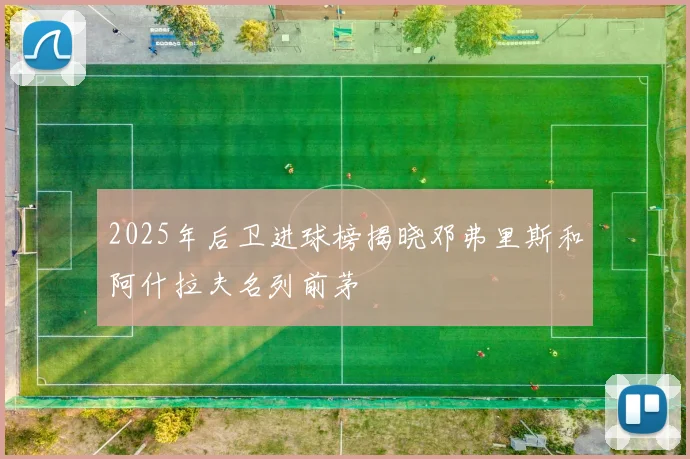 2025年后卫进球榜揭晓邓弗里斯和阿什拉夫名列前茅